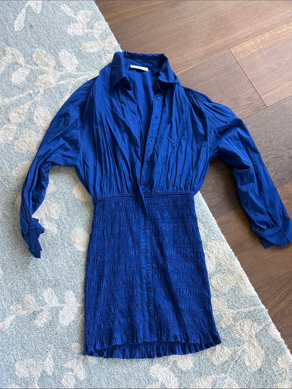 Roseanna Jamie Emiliano Dress Cobalt Blue Long-Sleeve